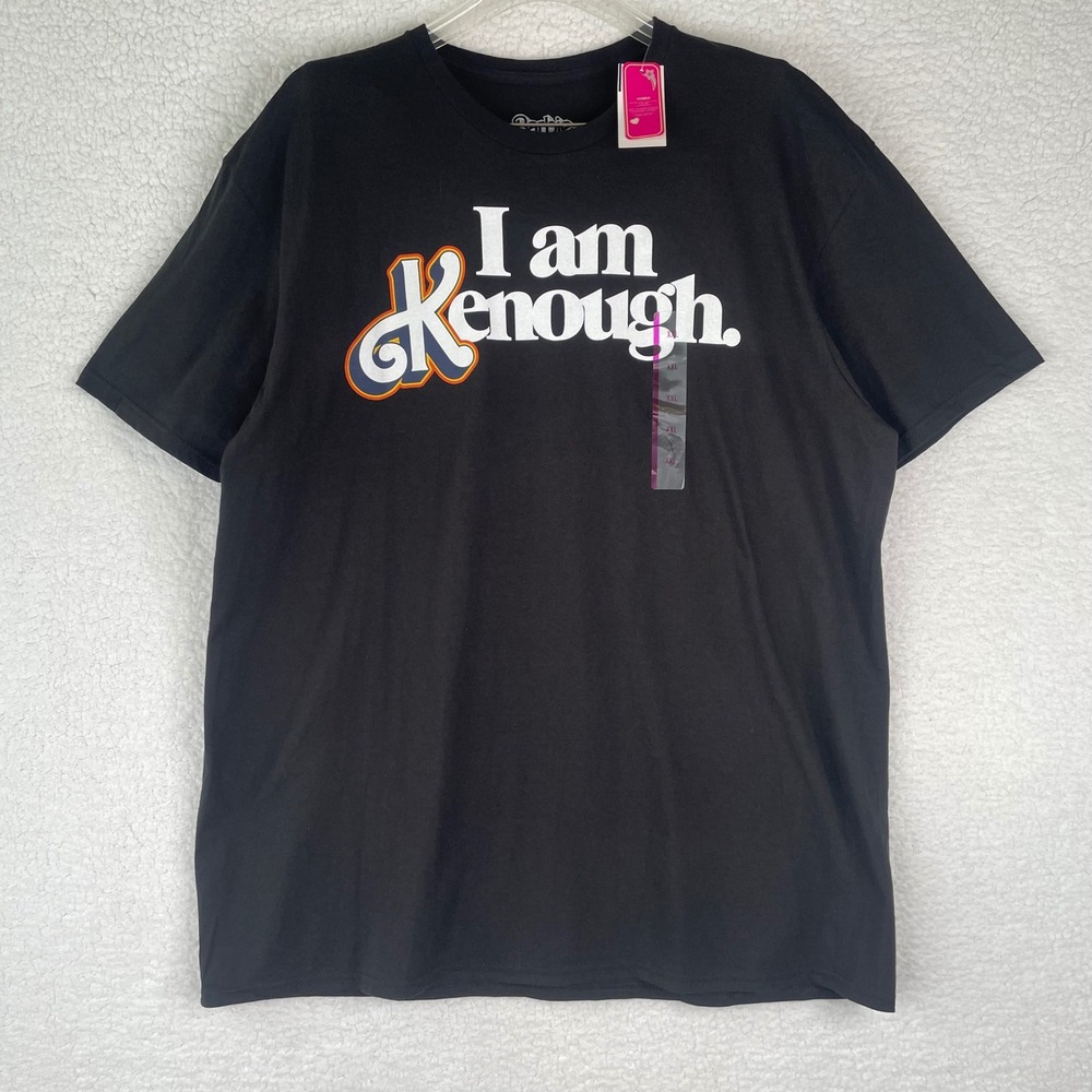 Barbie The Movie I Am Kenough Black Graphic T-Shirt XXL New w/ Tags